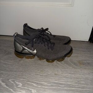 Nike Gray and Silver Sneakers